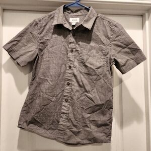 Sonoma Grey short sleeve button down shirt size L